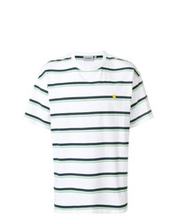T-shirt à col rond à rayures horizontales blanc Carhartt