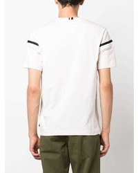 T-shirt à col rond à rayures horizontales blanc Tommy Hilfiger