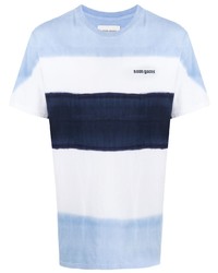 T-shirt à col rond à rayures horizontales bleu clair Noon Goons