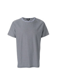 T-shirt à col rond à rayures horizontales bleu marine et blanc A.P.C.