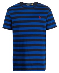 T-shirt à col rond à rayures horizontales bleu marine Polo Ralph Lauren