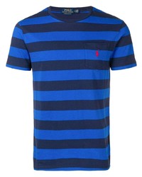 T-shirt à col rond à rayures horizontales bleu marine Polo Ralph Lauren