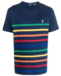 T-shirt à col rond à rayures horizontales bleu marine Polo Ralph Lauren
