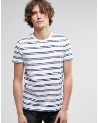 T-shirt à col rond à rayures horizontales bleu Asos