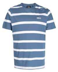 T-shirt à col rond à rayures horizontales bleu Barbour