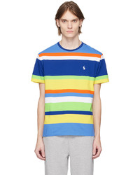T-shirt à col rond à rayures horizontales bleu Polo Ralph Lauren