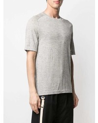T-shirt à col rond à rayures horizontales gris Transit