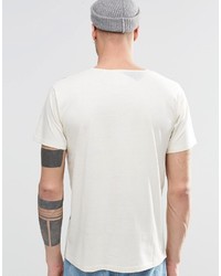 T-shirt à col rond à rayures horizontales gris Cheap Monday