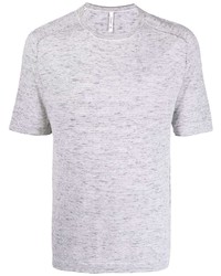T-shirt à col rond à rayures horizontales gris Transit