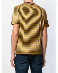 T-shirt à col rond à rayures horizontales jaune Polo Ralph Lauren
