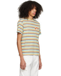 T-shirt à col rond à rayures horizontales marron foncé BLUEMARBLE