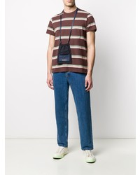 T-shirt à col rond à rayures horizontales marron Levi's Vintage Clothing