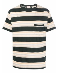 T-shirt à col rond à rayures horizontales multicolore Levi's