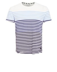 T-shirt à col rond à rayures horizontales multicolore Marc O'Polo