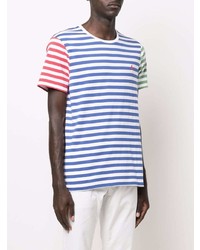 T-shirt à col rond à rayures horizontales multicolore Polo Ralph Lauren