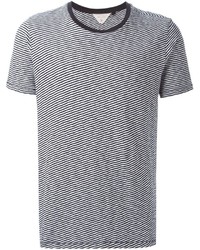 T-shirt à col rond à rayures horizontales noir et blanc Rag and Bone