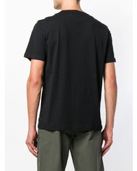 T-shirt à col rond à rayures horizontales noir Folk