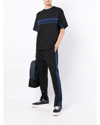 T-shirt à col rond à rayures horizontales noir 3.1 Phillip Lim