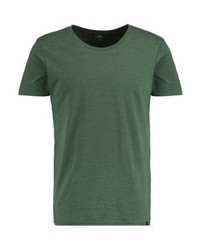 T-shirt à col rond à rayures horizontales olive Lee