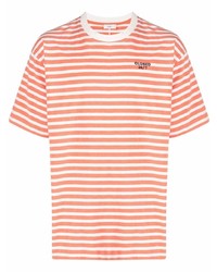 T-shirt à col rond à rayures horizontales orange Closed