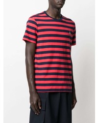 T-shirt à col rond à rayures horizontales rouge et bleu marine Polo Ralph Lauren
