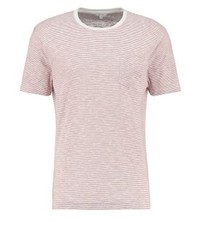 T-shirt à col rond à rayures horizontales rouge Reiss