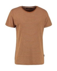 T-shirt à col rond à rayures horizontales tabac Suit