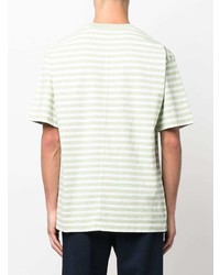 T-shirt à col rond à rayures horizontales vert menthe Closed