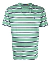 T-shirt à col rond à rayures horizontales vert menthe Polo Ralph Lauren