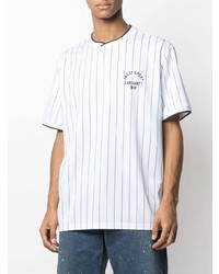 T-shirt à col rond à rayures verticales blanc et noir Carhartt WIP