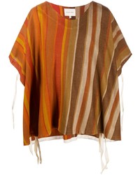 T-shirt à col rond à rayures verticales multicolore Nicholas Daley