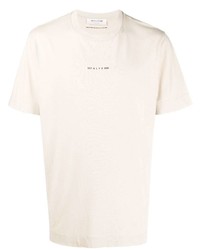 T-shirt à col rond beige 1017 Alyx 9Sm