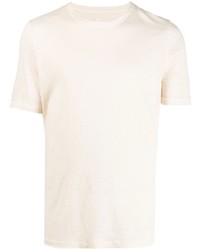 T-shirt à col rond beige 120% Lino