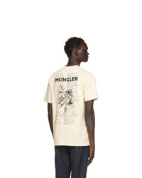 T-shirt à col rond beige Moncler Genius