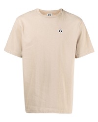 T-shirt à col rond beige AAPE BY A BATHING APE