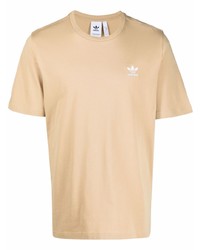 T-shirt à col rond beige adidas