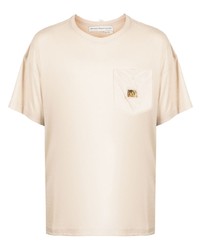 T-shirt à col rond beige Advisory Board Crystals