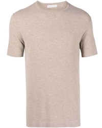 T-shirt à col rond beige Antonella Rizza