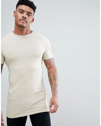 T-shirt à col rond beige ASOS DESIGN
