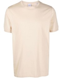 T-shirt à col rond beige Aspesi