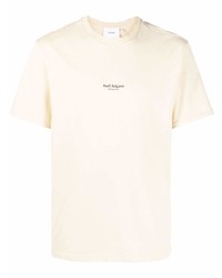 T-shirt à col rond beige Axel Arigato