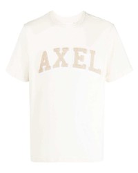 T-shirt à col rond beige Axel Arigato
