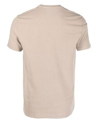 T-shirt à col rond beige Majestic Filatures