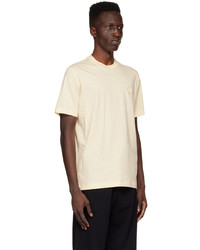 T-shirt à col rond beige Dunhill