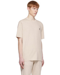 T-shirt à col rond beige Burberry