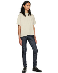 T-shirt à col rond beige John Elliott