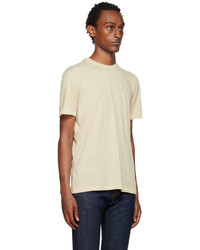 T-shirt à col rond beige Tom Ford