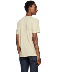 T-shirt à col rond beige Tom Ford