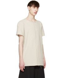 T-shirt à col rond beige Damir Doma