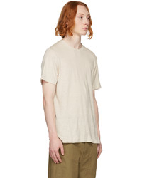 T-shirt à col rond beige Isabel Marant